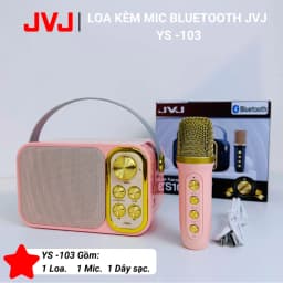 Thumbnail Loa bluetooth mini karaoke kèm mic JVJ YS-103 1 mic / Loa Ys-105 2 mic công suất 10W - Bảo hành chính hãng 06 Tháng 3