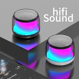 Thumbnail Loa Bluetooth mini PFFEE không dây có đèn LED với micro 2