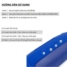 Thumbnail Loa bluetooth nghe nhạc Gutek charge 3 mini không dây cầm tay nhỏ gọn cắm usb thẻ nhớ 3