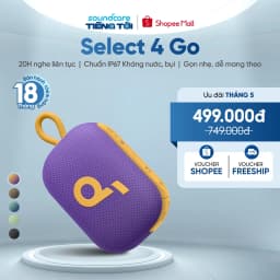 Thumbnail Loa bluetooth soundcore Select 4 Go | Pin 20 giờ | Kháng bụi, nước IP67 1