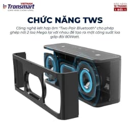 Thumbnail Loa Bluetooth Tronsmart Element Mega | Công suất 40W | Công nghệ âm thanh 3D | 15h chơi nhạc | Bảo Hành 12 tháng 4