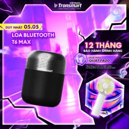 Thumbnail Loa Bluetooth Tronsmart Element T6 Max | Công suất 60W | Âm thanh vòm 360° | 20H phát nhạc | Bảo hành 12 tháng 1