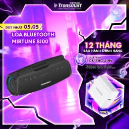 Thumbnail Loa Bluetooth Tronsmart MIRTUNE S100 V5.3 | Công Suất 50W | Công nghệ SoundPulse |  Kháng nước IPX7 | Bảo hành 12 tháng 1