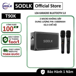 Thumbnail Loa Karaoke Bluetooth 5.0 DSP không dây SODLK T90K Công Suất 100W có chức năng Sạc nguồn điện di động Âm thanh vòm 1