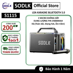 Thumbnail Loa Karaoke Bluetooth SODLK S1115 Công suất cao 200W Hỗ trợ TWS/USB/TF/AUX - Hàng chính hãng 1