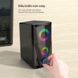 Thumbnail Loa Máy Tính Gaming ROBOT RS200 Hiệu Ứng Đèn LED Âm Thanh HD Chất Lượng Cao Bảo Hành Chính Hãng 12 Tháng 3