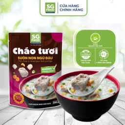 Thumbnail Lốc 3 gói Cháo Tươi Sài Gòn Food 240g ( Tổ Yến Thịt Thăn, Sườn Non, Cá Hồi ) 3
