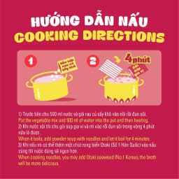 Thumbnail Lốc 5 gói mì Jin Cay Otoki hương vị chuẩn Hàn, vị cay bùng nổ (120gx5) 4