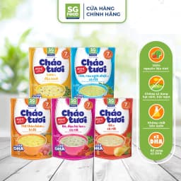 Thumbnail Lốc 52 - Combo 5 Cháo Tươi Baby Sài Gòn Food 240g (Gà, Thịt Bằm, Bò, Tôm, Lươn) 1