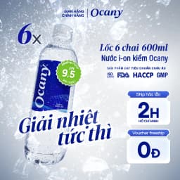 Thumbnail Lốc 6 chai nước ion kiềm Ocany chai 600ml 1