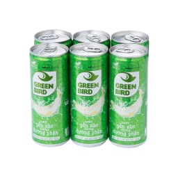 Thumbnail Lốc 6 lon Green Bird - Nước Yến Sào Chưng Đường Phèn - Lốc 6 lon * 240ml 1