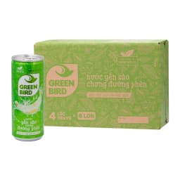Thumbnail Lốc 6 lon Green Bird - Nước Yến Sào Chưng Đường Phèn - Lốc 6 lon * 240ml 2