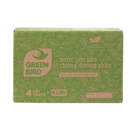 Thumbnail Lốc 6 lon Green Bird - Nước Yến Sào Chưng Đường Phèn - Lốc 6 lon * 240ml 3