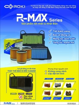 Thumbnail Lọc gió R-MAX-G của ROKI JAPAN cho xe Yamaha Janus, Mio M3/ Mio Z/ Mio 125 4