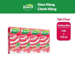 Thumbnail Lốc sữa chua lên men tự nhiên Yomost hương dâu 4x170ml 1