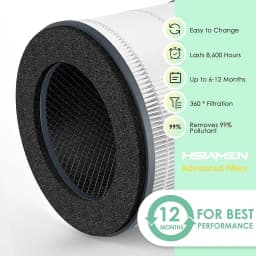Thumbnail Lõi lọc HEPA thay thế của máy lọc không khí Homedics AP-T10 3