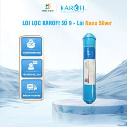 Thumbnail Lõi Lọc Karofi Số 9 (Lõi Nano Silver) Hỗ Trợ Tăng Chỉ Số pH, Tạo Nước Kiềm Tính Giúp Trung Hoà Axit 1