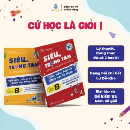 Thumbnail Lớp 8 (Bộ Chân Trời )- Combo 2 Sách Siêu trọng tâm TOÁN,TIẾNG ANH, KHTN và Văn,Khoa học xã hội lớp 8 1