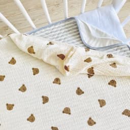 Thumbnail Lót chống thấm bảo vệ nệm cũi cho bé PETIT BEBE cotton chun 4 góc tiện lợi 4