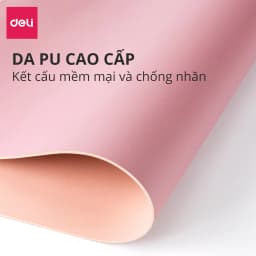 Thumbnail Lót Chuột Da DELI 2 Mặt Cỡ Lớn, Bàn Di Chuột Pad Da PU Chống Nước Dày Dặn Siêu Bền Chống Trầy Xước 3
