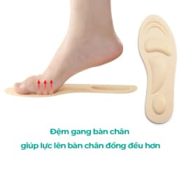 Thumbnail Lót Giày Thể Thao Sneaker Bảo Vệ Chân Nam Nữ 4D MINSU M2312 Cao Su EVA Thấm Hút, Khửi Mùi Hôi Chân, Miếng Đệm Cực Êm 3