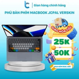 Thumbnail Lót Phím Macbook Grey Bản Phím Tắt Mac OS JCPAL Verskin Chống Nước, Chống Bụi Bẩn 1
