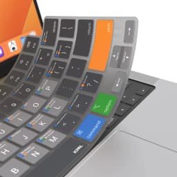 Thumbnail Lót Phím Macbook Grey Bản Phím Tắt Mac OS JCPAL Verskin Chống Nước, Chống Bụi Bẩn 2