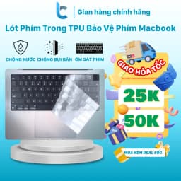 Thumbnail Lót Phím Trong TPU Bảo Vệ Bàn Phím Macbook Chống Bụi Bẩn, Chống Nước, Không Che Đèn Bàn Phím Lucas 1