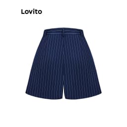 Thumbnail Lovito Quần short túi sọc thanh lịch dành cho nữ L105MD634 3