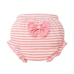 Thumbnail Lucky Big Cat® 4 Cái / bộ Quần Lót Bé Gái 100% Cotton Thoải Mái Dây Thắt Lưng Co Giãn Họa Tiết Đáng Yêu 0-5 Tuổi Trẻ Em Bánh Mì Quần Short Dễ Thương 4