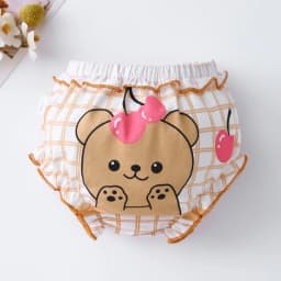 Thumbnail Lucky Big Cat® Bé Theo Mùa Bán Chạy 100% cotton Quần Lót Bé Gái 0 - 4 Y Quần Lót Quần Lót Quần Lót Gấu Bông Dễ Thương In Hình Quần Short Sơ Sinh 2
