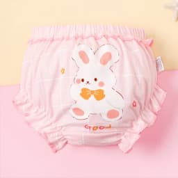 Thumbnail Lucky Big Cat® Set 4 quần lót Luckybigcat cotton in họa tiết xinh xắn thoải mái cho bé 3