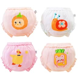Thumbnail Lucky Big Cat®100% Cotton Bé Gái Quần Lót Quần Lót Quần Lót Cotton Thời Trang Budak Perempuan Trẻ Em Bé Gái Quần Lót Dễ Thương 0-4Y 4