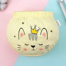 Thumbnail Lucky Big Cat®Bé Trai Bé Gái Mùa Hè Bé Gái Quần Lót Trẻ Em Màu Trơn Quần Lót Cotton Mềm Mại Thoáng Khí Innerwear Quần Lót 0-4Y 3
