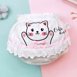 Thumbnail Lucky Big Cat®Lolita phong cách bé quần lót bé gái cotton bé quần lót bé gái quần short bé công chúa tam giác mặc bên ngoài (mèo con) 2