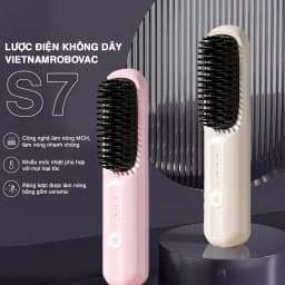 Thumbnail Lược Điện Mini Tạo Kiểu Không Dây Vietnamrobovac S7 - Chăm Sóc Tóc Suôn Mượt bằng Ion Âm - BH 12 THÁNG 2