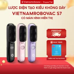 Thumbnail Lược Điện Mini Tạo Kiểu Không Dây Vietnamrobovac S7_Răng lược làm bằng gốm Ceramic_Chăm Sóc Tóc Mềm Mượt 1