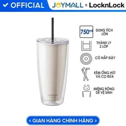 Thumbnail Ly nhựa 2 lớp kèm ống hút 600ML 4