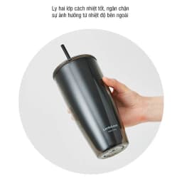 Thumbnail Ly nhựa 2 lớp LnL kèm ống hút (KMKTT) LocknLock HAP507 750ml Tumbler/BC 4