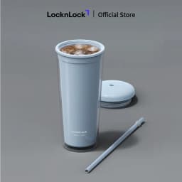 Thumbnail Ly nhựa 2 lớp LocknLock Macaron Double wall Cold cup 750ml HAP533 1
