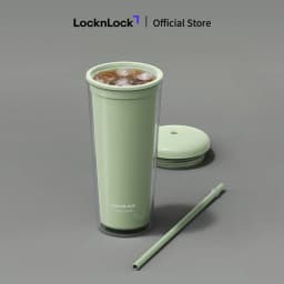 Thumbnail Ly nhựa 2 lớp LocknLock Macaron Double wall Cold cup 750ml HAP533 2