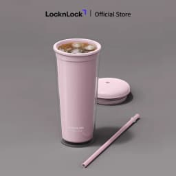 Thumbnail Ly nhựa 2 lớp LocknLock Macaron Double wall Cold cup 750ml HAP533 3