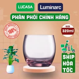 Thumbnail Ly Thủy Tinh Luminarc Salto Pink 320ml - Loại Thấp L5386 | Phân Phối Chính Hãng 1