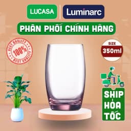 Thumbnail Ly Thủy Tinh Luminarc Salto Pink 350ml - Loại Cao L5385 | Phân Phối Chính Hãng 1