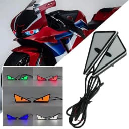 Thumbnail Lymoyo 1 Bộ Xe Máy Tam Giác Mắt Đèn Pha Mắt Quỷ LED 12V Đèn Cảnh Báo Sửa Đổi Xe Ô Tô Và Xe Máy 1