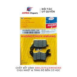 Thumbnail Má phanh dầu (bố thắng đĩa) ASPIRA cho Honda Wave 110, Wave RS, Winner, Fu Neo mã H2-06455-KWB-1300 2