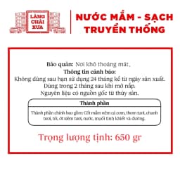 Thumbnail Mắm nêm pha sẵn ăn liền cao cấp Làng Chài Xưa, nguyên liệu tươi, thơm ngon đặc biệt 1