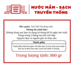 Thumbnail Mắm nêm pha sẵn cao cấp Làng Chài Xưa, nguyên liệu tươi, thơm ngon đặc biệt, chai thủy tinh 300g 2