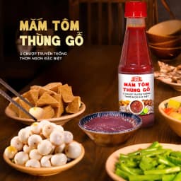 Thumbnail Mắm tôm thùng gỗ Làng Chài Xưa nguyên liệu tươi, thơm ngon đặc biệt chai 260g 1
