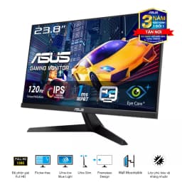 Thumbnail Màn Hình Bảo Vệ Mắt ASUS VY249HGR 23.8" IPS 1ms MPRT 120Hz Full HD Viền Mỏng Eye Care Plus Lớp phủ bảo vệ kháng khuẩn 1
